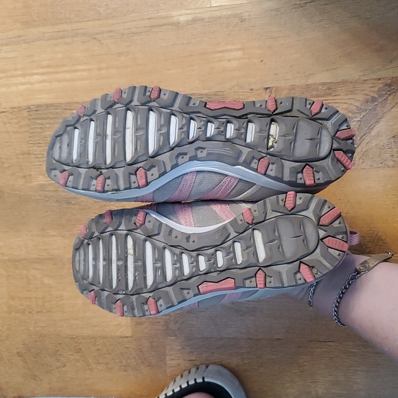 Sketchers Memory Foam Women's Pink and Taupe Breathe Easy Athletic Shoes‎ Size 8 - Picture 8 of 10